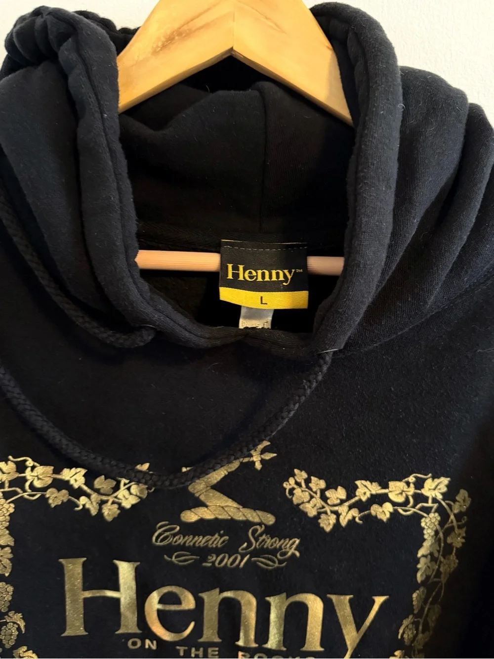 Authentic Hennessey - Henny on the Rocks Hoodie in Size Large